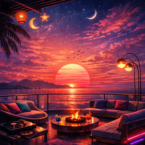 Terrace at Sunset by one vial