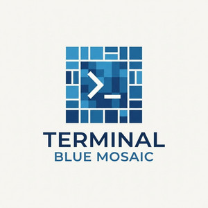 Terminal Blue Mosaic by Zeyna Mizuno