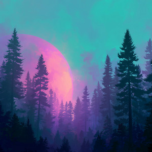 Neon Pines by Azure Rooms