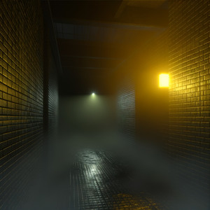 The yellow light at midnight by Verek