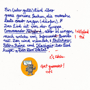 Das Diktat by Commander Nilpfred, shitshow, Kazimir, Peters Beine