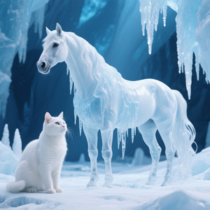 Hampton Tyneisha Shaunte - 猫と氷馬