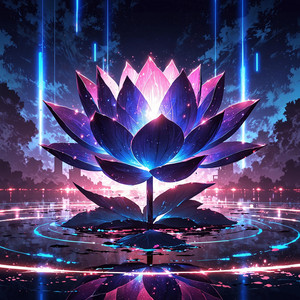 Neon Lotus Heart (霓虹莲心) by AwakenAndy