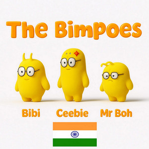 The Bimpoes - India national anthem jama gana nama (educational classroom music for kids and toddlers, early childhood development, kindergarten, Montessori learning, nursery)