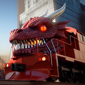 Train eater became a dragon by Ozlip