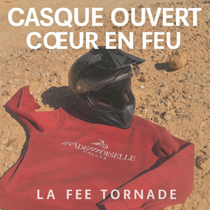 Casque Ouvert Coeur en Feu by La fée tornade