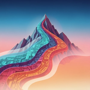 Descending Mountain by AxionPulse