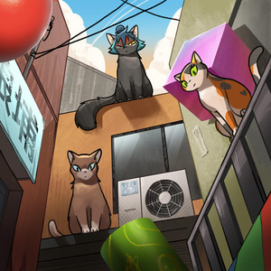 CATS OUT BACK by ajackal