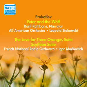 Peter and the Wolf, Op. 67 by Sergei Prokofiev, Basil Rathbone, All-American Orchestra, Leopold Stokowski