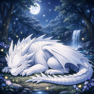 Dragons at Night by Jenny Moonshine