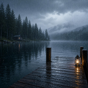 Soft Light on Puddles by Vortex Rain