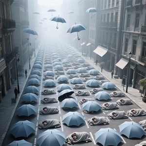 The City of Sleeping Umbrellas by INTAN FITRIANA S28