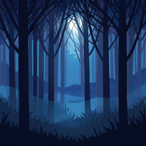 Fading Blue Light by Night Glow
