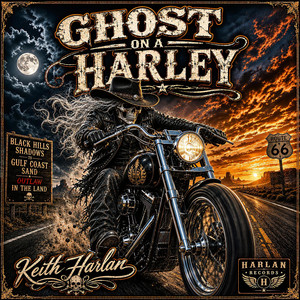 Ghost On A Harley by Keith Harlan