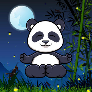 Peaceful Panda - Calming Cricket Sounds