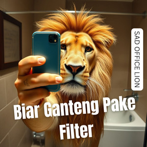 Sad Office Lion - Biar Ganteng Pake Filter