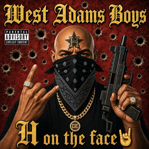 H on the face by West Adams Boys, Conejo