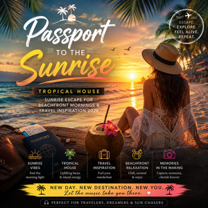 Passport to the Sunrise (Tropical House Sunrise Escape for Beachfront Mornings & Travel Inspiration)