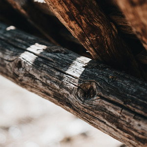 Aged Wooden Beam by Riris Sri puja Astuti