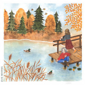 lakeside bird poster