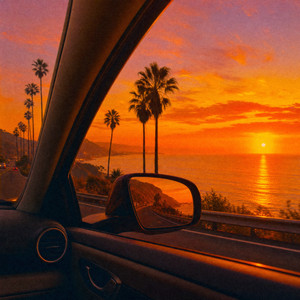 driving down the pch as malibu fades in the rearview by sunset hills blvd