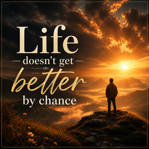Life doesn't get better by chance by Rocky B