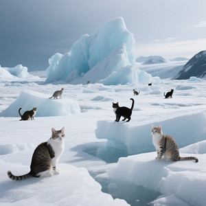 Kelly Fitzgerald Hatton - 猫と氷河