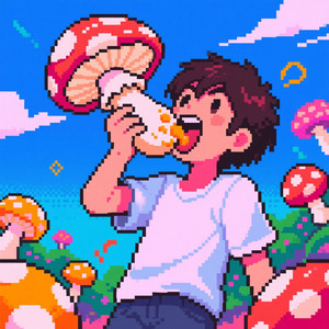Mushroom Moon by Lu di chi
