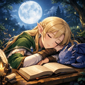 A Quiet Nightfall by Ravnskjold, Ryn the Bard