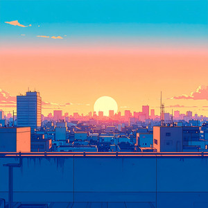 Rooftop View Tokyo by Asphalt Bloom