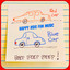 . - KIDNEY FOUNDATION - RED CAR BLUE CAR