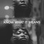 Know What It Means artwork
