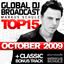 Global DJ Broadcast Top 15 - October 2009 (Including Classic Bonus Track) cover