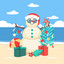 Snowy The Frosty Snow Man Outside Dance Music cover