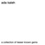 Ada Kaleh — Affection Over Reason (SIT Remix) cover art
