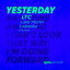 Yesterday - Original Mix artwork