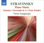 Stravinsky: Music for Piano Solo cover