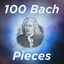 100 Bach Pieces: Goldberg Variations, Well Tempered Clavier Book 1, and Selected Favorites cover