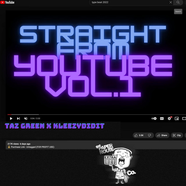 Straight From Youtube, Vol. 1 cover art