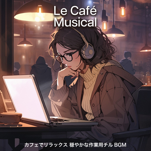 Le Café Musical Relax in a café Calm work chill background music cover art