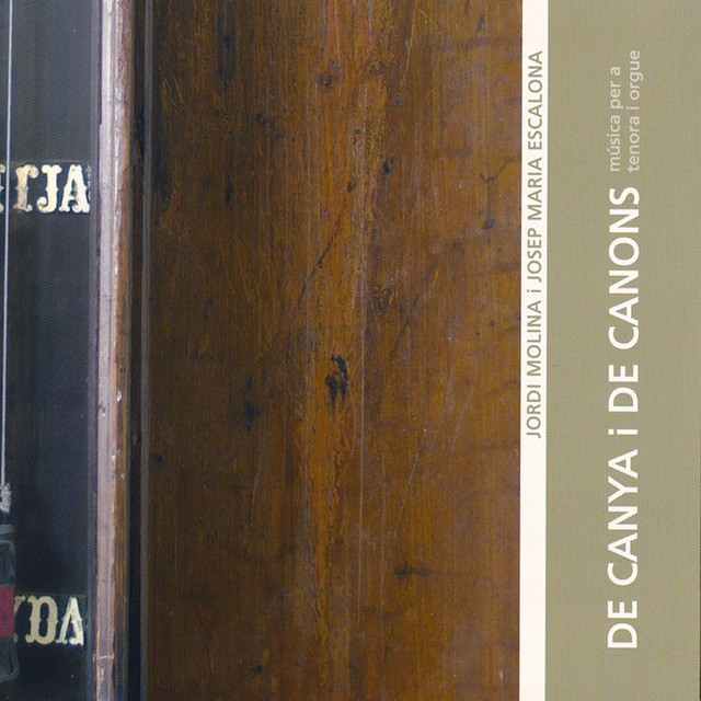 De Canya I de Canons (Música Per a Tenora I Orgue) cover art