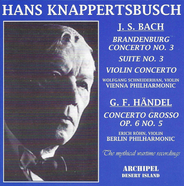 J.S. Bach, Handel & Pfitzner: Works cover
