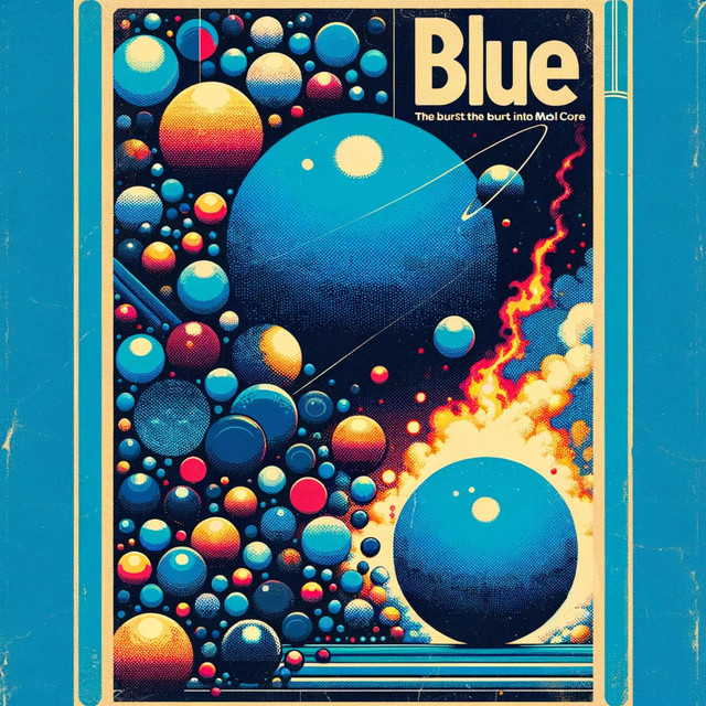 Blue artwork