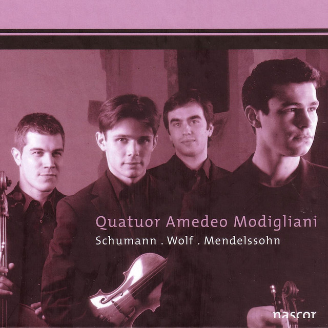 Quatuor Amedeo Modigliani - Schumann, Wolf & Mendelssohn. cover art