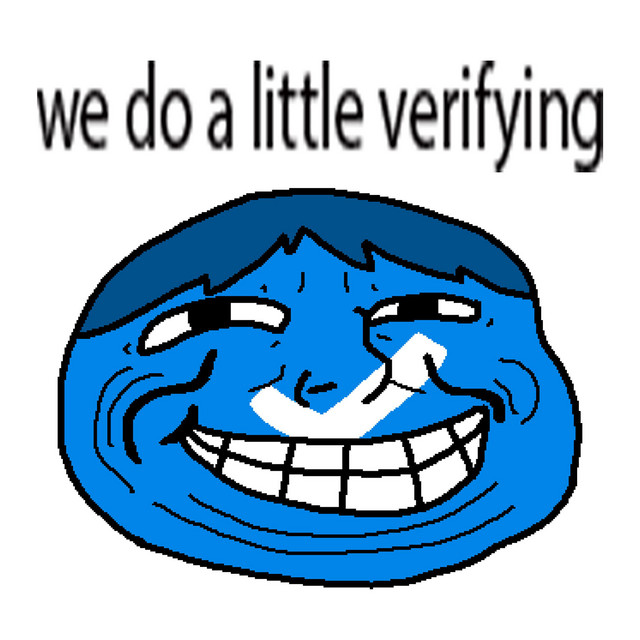 blue check