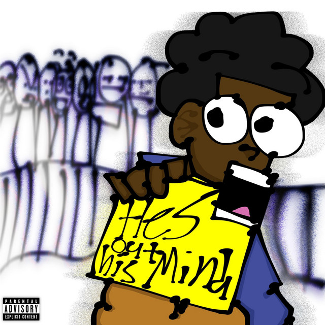 HE'S OUT HIS MIND cover art