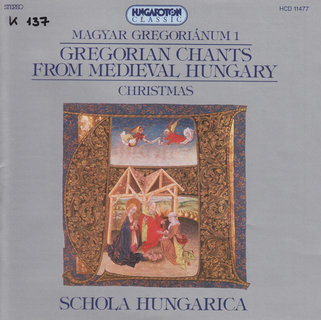 Gregorian Chants From Medieval Hungary, Vol. 1 - Christmas cover art