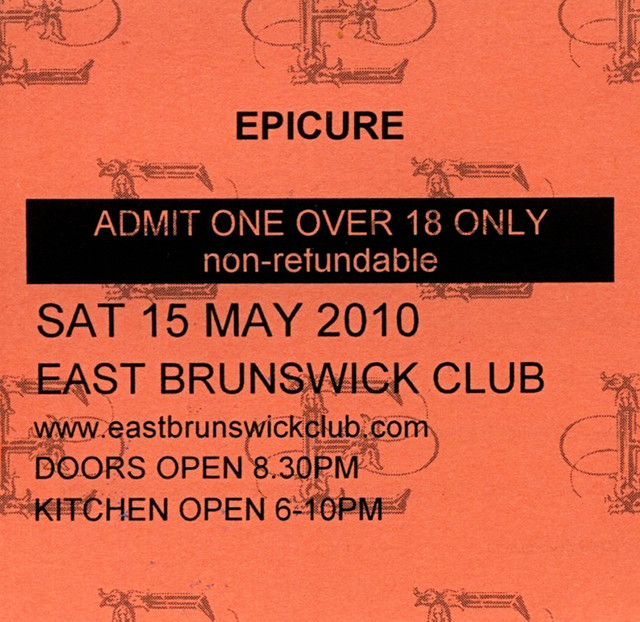 Live At The East Brunswick Club cover art