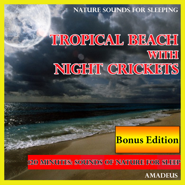 Nature Sounds for Sleeping: Tropical Beach with Night Crickets: Bonus Edition cover art