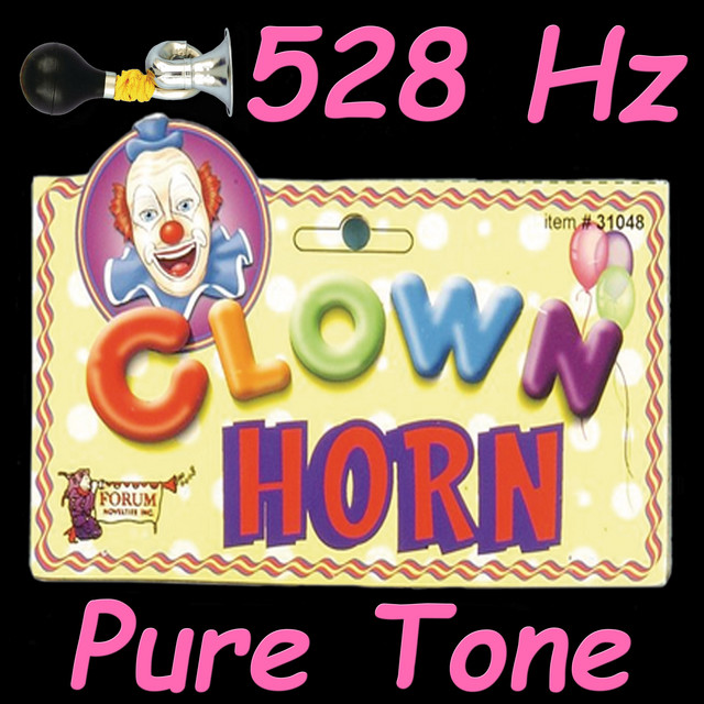 528 Hz Pure Tone Analog Clown Horns for Spiritual Enlightenment (single)